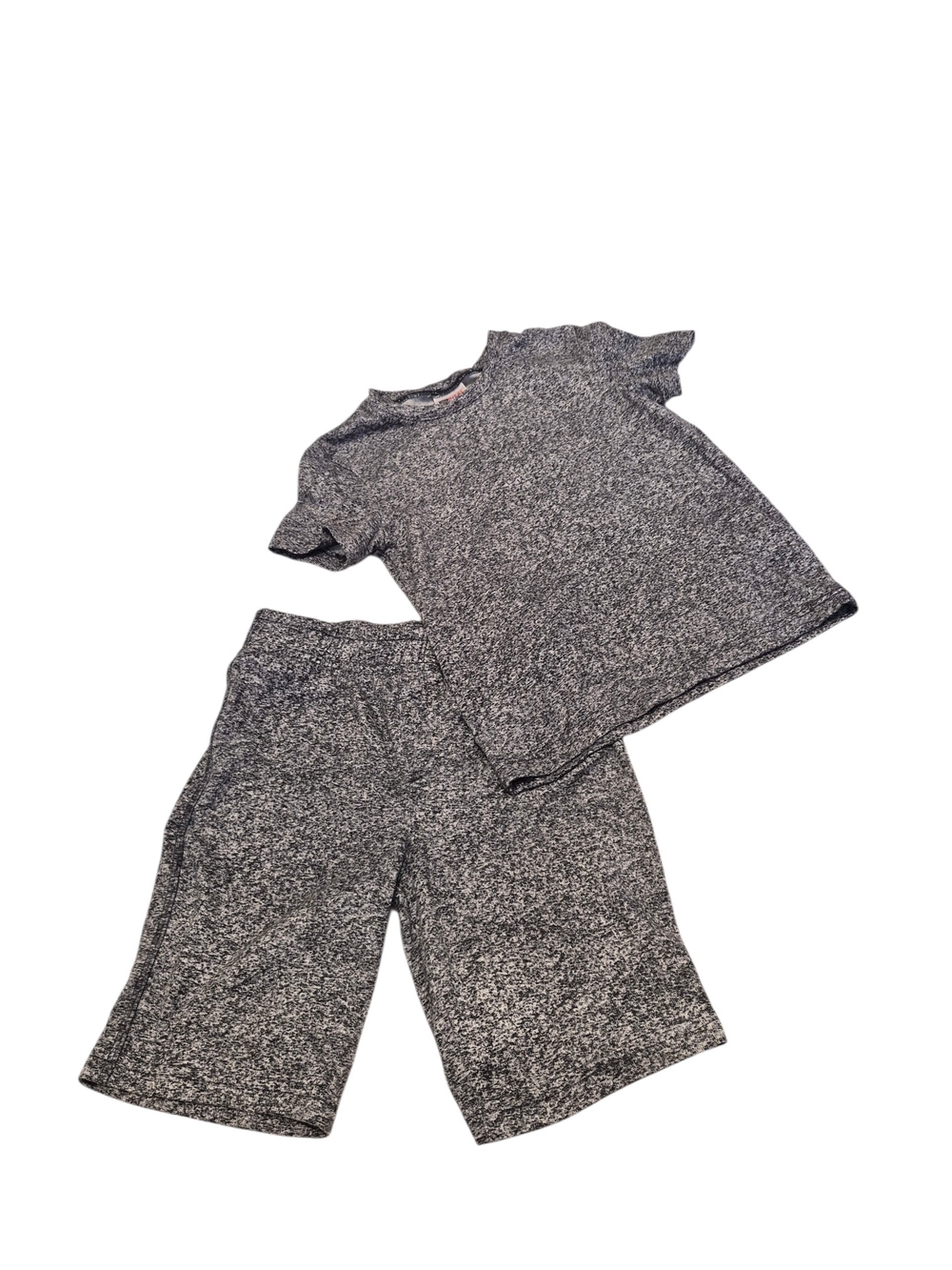 32 Degrees Kids Heather Charcoal Short Sleeve Pajama Set